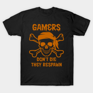 Halloween Gamers Don’t Die They Respawn T-Shirt