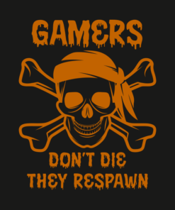 Halloween Gamers Dont Die They Respawn T Shirt 2