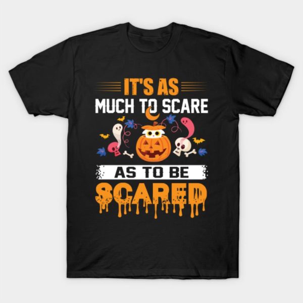 Halloween Pumpkin Scared T-shirt