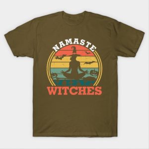 Halloween Witches Yoga Vintage T-Shirt