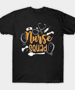 Halloween Women Nurse squad Halloween costume t shirt 1