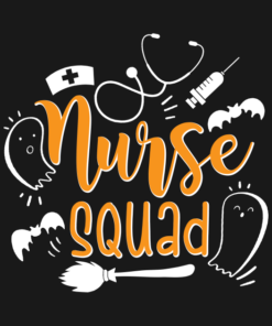 Halloween Women Nurse squad Halloween costume t-shirt 1 Halloween Women Nurse squad Halloween costume t shirt 2