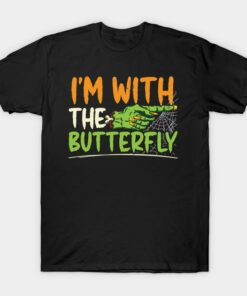 Halloween Zombie hand Im with the butterfly shirt 1