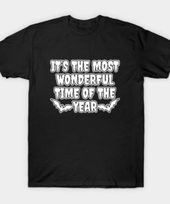 Halloween bat its the most wonderful time of the year t shirt 1