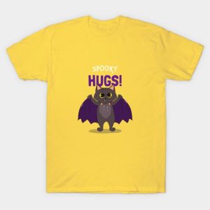 Halloween cute cat vampire spooky hugs t-shirt