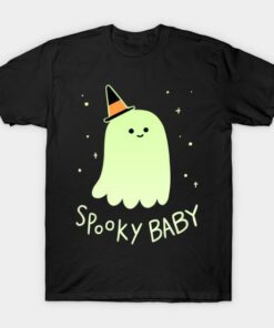 Halloween cute ghost spooky baby t shirt 1