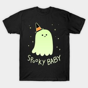 Halloween cute ghost spooky baby t shirt 1