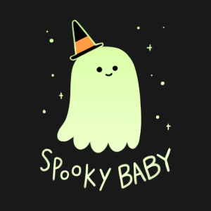 Halloween cute ghost spooky baby t shirt 2