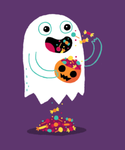 Halloween ghost candy t-shirt 1 Halloween ghost candy t shirt 2