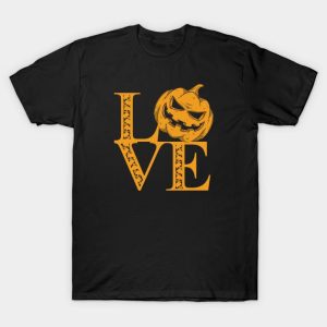 Halloween pumpkin love t shirt 1