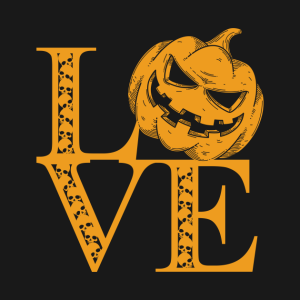 Halloween pumpkin love t shirt 2