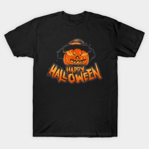 Halloween pumpkin on fire T-shirt