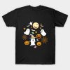 Halloween white ghost pumpkin t-shirt