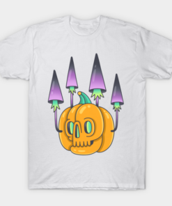 Halloweens Day pumpkin candle T shirt 1