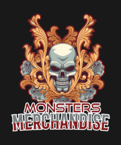 Halloweens Day skulls flowers monsters T shirt 2