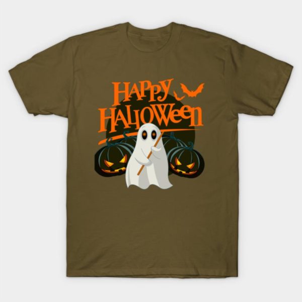 Happy Halloween 2021 Boo and Pumpkin T-Shirt