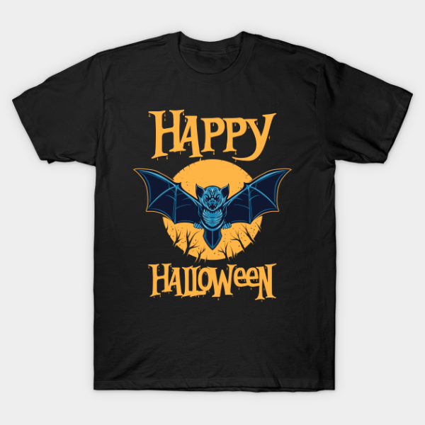 Happy Halloween Bat Moon T-shirt