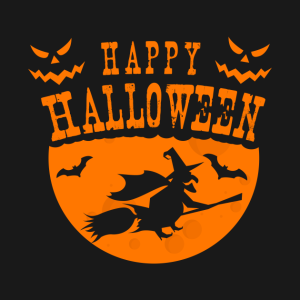 Happy Halloween Bat flying witch T shirt 2