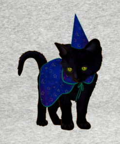 Happy Halloween Black Kitten dressed T-shirt 1 Happy Halloween Black Kitten dressed T shirt 2