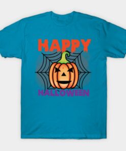 Happy Halloween Pumpkin Ghost T shirt 1