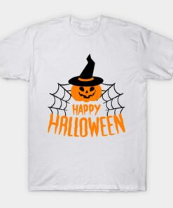Happy Halloween Pumpkin Witch T shirt 1