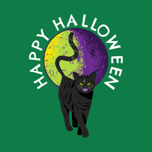 Happy Halloween Witches Black Cat Full Moon T shirt 2