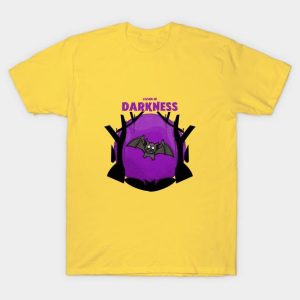 Happy Halloween cute bat living in darkness t-shirt