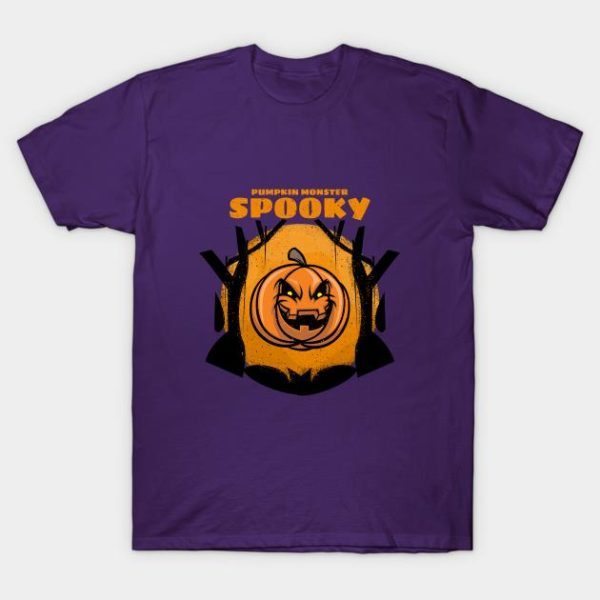 Happy Halloween pumpkin monster spooky t-shirt