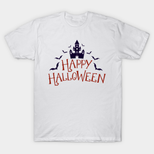 Happy Hallween Castle T shirt 1