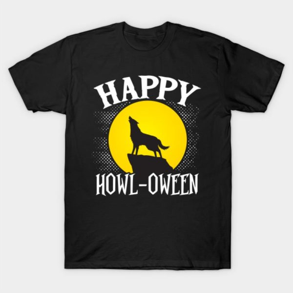 Happy Howl-Oween Wolf Halloween T-shirt