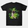 Happy St. Patrick’s Day fawn puppy pug hat Shamrock funny 2023 T-shirt