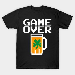 Happy St. Patrick’s Day game over beer funny 2023 T-shirt