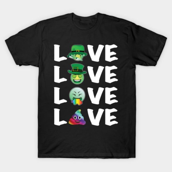 Happy St. Patrick’s Day love icon funny 2023 T-shirt