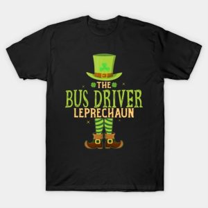 Happy St. Patrick’s Day the bus driver Leprechaun funny 2023 T-shirt