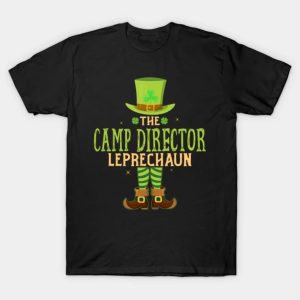 Happy St. Patrick’s Day the camp director Leprechaun funny 2023 T-shirt