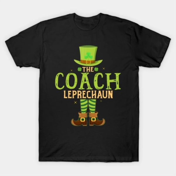 Happy St. Patrick’s Day the coach Leprechaun funny 2023 T-shirt