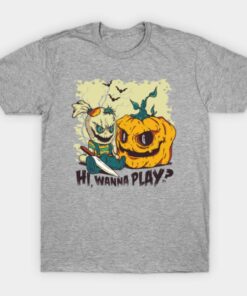 Hi Wanna Play Halloween T shirt 1