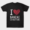 I love Banzai skydiving Halloween T-shirt