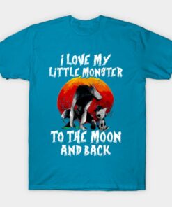 I love my little monster to the moon and back Halloween T shirt 1