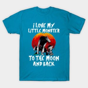 I love my little monster to the moon and back Halloween T shirt 1