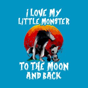 I love my little monster to the moon and back Halloween T shirt 2