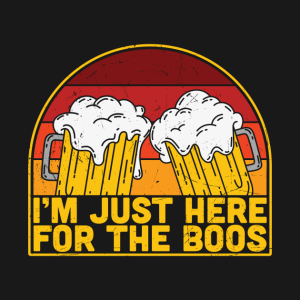 I’m just here for the boos Beer vintage Halloween T-shirt