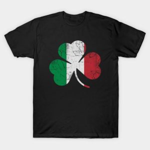 Italian Italia Shamrock Flag St Patricks Day T-Shirt