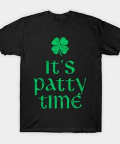 Its patty time Shamrock logo St Patricks Day T shirt 1