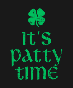 Its patty time Shamrock logo St Patricks Day T shirt 2