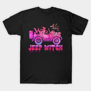 Jeep Witch Pumpkin bats Halloween t shirt 1