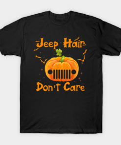 Jeep hair dont care Jeep Halloween Pumpkin Jeep Witch T shirt 1