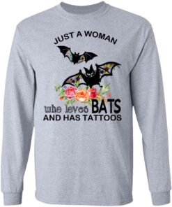 Just A Woman Who Loves Bats And Has Tattoos T-Shirts, Hoodies, Long Sleeve 4 Just A Woman Who Loves Bats And Has Tattoos T Shirts Hoodies Long Sleeve 2