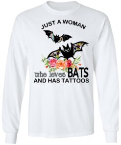 Just A Woman Who Loves Bats And Has Tattoos T-Shirts, Hoodies, Long Sleeve 5 Just A Woman Who Loves Bats And Has Tattoos T Shirts Hoodies Long Sleeve 3
