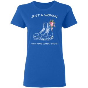 Just A Woman Who Wore Combat Boots T Shirts Hoodies Long Sleeve 4